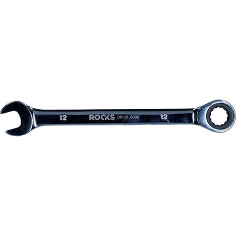 Chiave combinata ROOKS 12 mm con cricchetto (OK-01.6005)