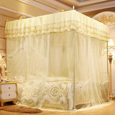 Rideau de lit luxe respirant Princess avec trois ouvertures (1/5)