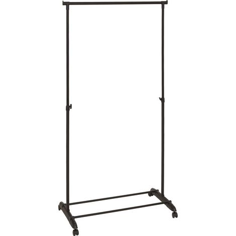 Facilitys – Portant à vêtements réglable 110-160 cm – Métal et polypropylène – Capacité 8 kg – Design extensible avec roulettes (1/10)