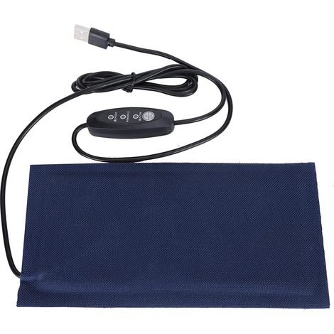Coussin chauffant USB pour animaux de compagnie - Tapis chauffant d'intérieur - Pour reptiles - Pour animaux de compagnie - Maintient au chaud - Température réglable - Pour lézards - Taille S (1/5)