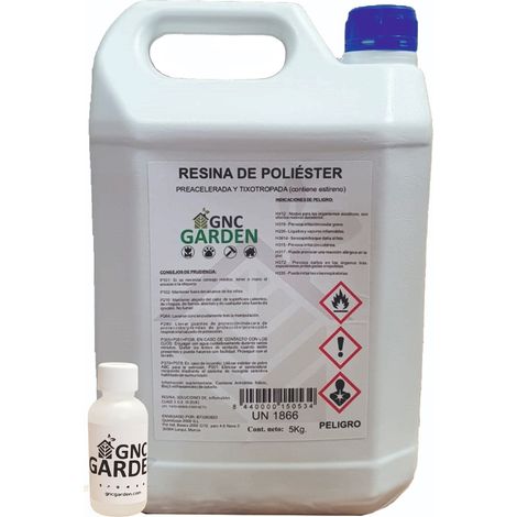 Pack de 5 kg de résine polyester thixotrope – Catalyseur 100 g pour durcissement rapide – Pour renforcement structurel et automobile – Global Network