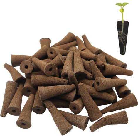 50 Pièces Eponges de Culture Hydroponiques,Éponges de Croissance de Remplacement (5,5cm de Long),Éponges de Culture de Culture Hydroponique avec Engrais pour Semis de Légumes,Fraises,Fleurs (1/5)