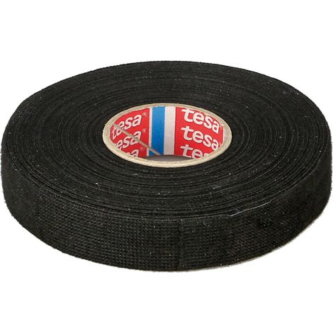 Ruban tisse noir 25m x 19mm - 1 piece