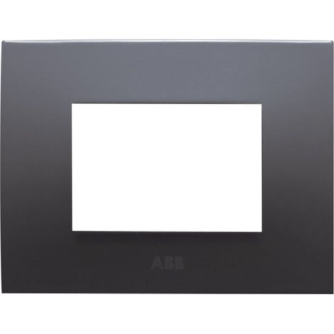 Placca 3 moduli colore vulcano abb chiara 2csk0304ch (1/3)