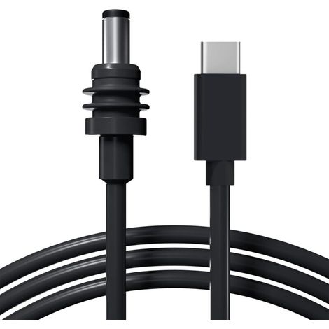 Câble d'alimentation mini USB C vers DC Starlink 5M/16FT, entrée USB Type-C 100W vers cordon de charge à prise cylindrique étanche, fonctionne avec une source PD 65W+