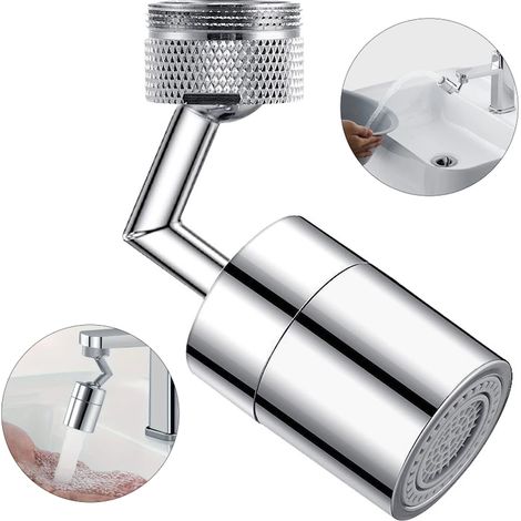 Prolunga CCmax in acciaio inox per rubinetto del lavello con braccio girevole e sistema di risparmio idrico integrato. (1/5)