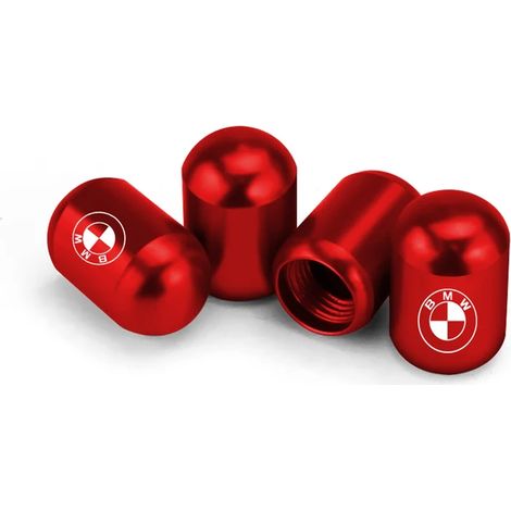 (Rouge) Lot de 4 cache-valves de pneus de voiture, compatibles avec X1 X2 X3 X4 X5 E53 E84 E83 F15 F25 F26 F39 F48 F70 G01 G02 Décoration (1/5)