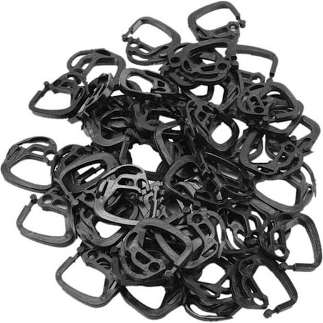 Packung mit 150 Aufhängehaken für Schattierungsnetze, Gewächshäuser, Gärten, Gemüsegärten, Kletterblumen, Befestigungsclips, Stützen für Kletterpflanzen und Schattenspender.