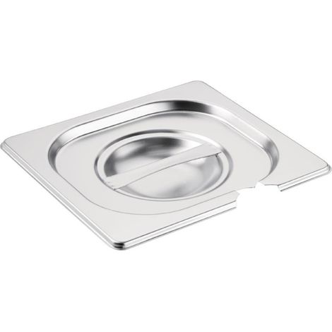 Couvercle inox GN 1/6 avec encoche - VOGUE (1/3)