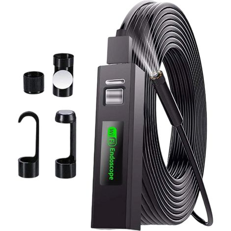 Industrielle Endoskop-Inspektionskamera 1200p HD mit wasserdichter Sonde IP68, 8 mm – verstellbares Kabel mit 8 LED-Leuchten für automatische mechanische Inspektionen
