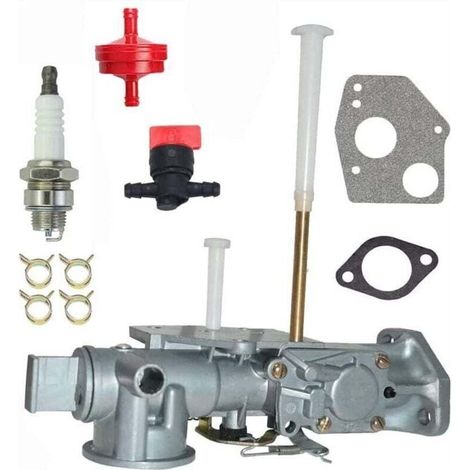 Carburateur 299437 297599 compatible avec moteur Briggs & Stratton 5HP série 130201 130202 130203 130205 130206 130232-1201-99 130232-0619-99