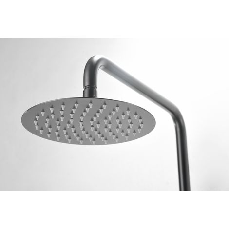 Ensemble de douche avec mitigeur  Modèle DELOS  Couleur noir  Finition en noir métal gun [ IMEX® ] (1/4)