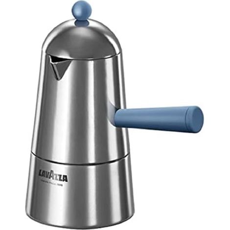 Ilsa Pop Carmencita Caffettiera in Alluminio, Manico Blu, Tazze 2