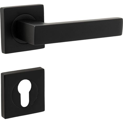 Victoria Violette/Noir Rosas Cylindre Porte Poignée