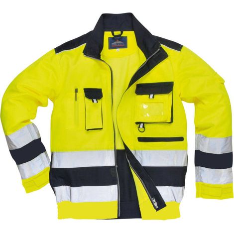 Giacca HV Lille Giallo/Blu Navy S (1/2)