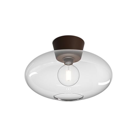BulloXL Plafonnier Globe Oxide, Verre Clair 1x E27 (1/2)