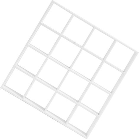Mini présentoir à meubles, présentoir à cloisons en bois blanc pour 8 pièces (1/5)
