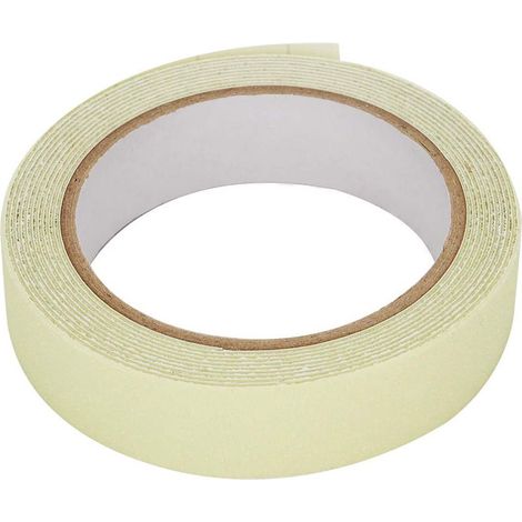 Rouleau de ruban fluorescent lumineux d'urgence, 3 mètres de PVC Ruban de décoration anti-dérapant anti-dérapant anti-dérapant pour sécurité(2,5 cm 3 Mt). (1/5)