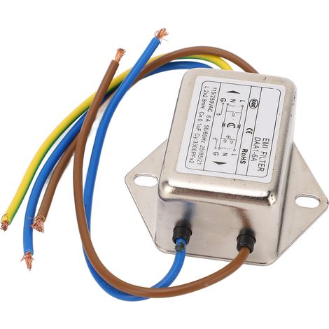 Filtre antiparasite pour ligne électrique, suppression des interférences, filtrage des signaux parasites, filtre EMI pour robots de découpe laser AC115-250V (1/5)