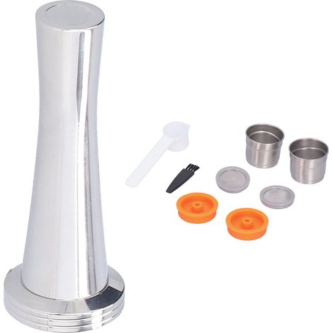 Wiederverwendbarer Kaffeekapselbecher mit Edelstahl-Kaffeefilter, passend für Illy, Heim-, Büro- und Cafézubehör (1/5)