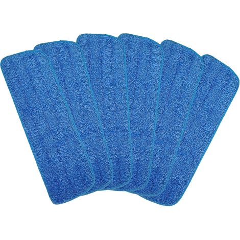Têtes de rechange en microfibre pour balai à franges à pulvérisation, compatibles avec le système d'entretien des sols Bona (paquet de 6) (1/5)