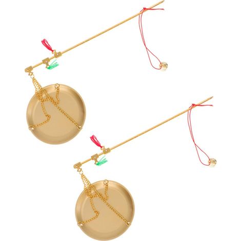 ibasenice Balance Chinoise Vintage Portative en Cuivre 2pcs (1/5)