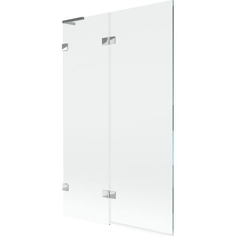 Mexen Lunar L mampara de bañera de 2 paneles izquierda 110 x 150 cm, transparente, cromo - 897L-110-100-01-00-L