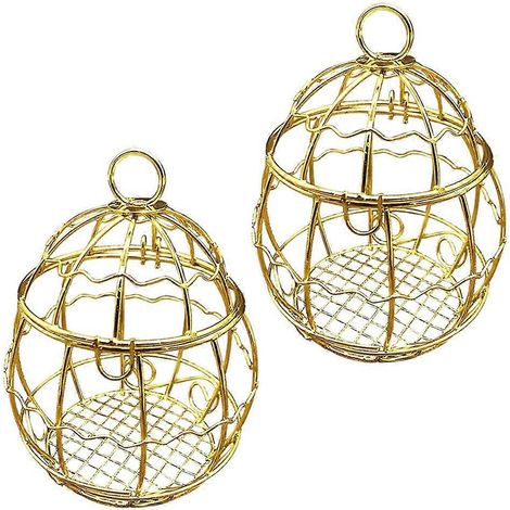 Mangeoire suspendue pour jardin extérieur, distributeur de boules de graisse, cadeau pour amoureux des oiseaux - 2 pièces (1/4)