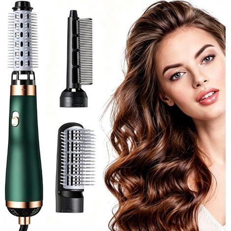 Asciugacapelli con spazzola incorporata, spazzola elettrica per capelli, spazzola per arricciare e spazzola per lo styling, asciugacapelli 2 in 1 per asciugare e acconciare i capelli, ideale per la ca (1/5)