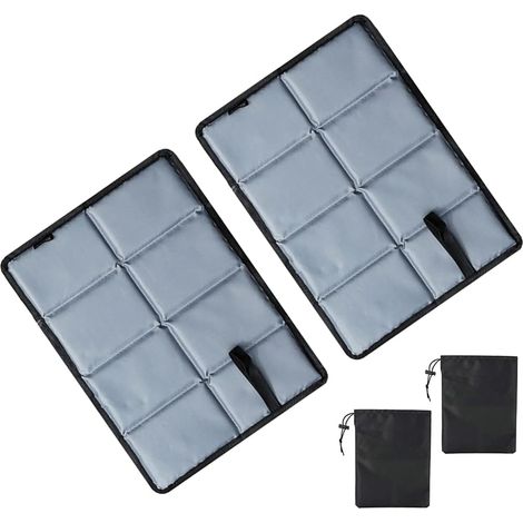 Lntyq 2pcs Tapis de Siège Pliant,Étanche Pliable Tapis en Mousse,Tapis en Mousse Pliable Camping,Tapis de Sol Camping Pliable,Coussin Pliable Extérieur