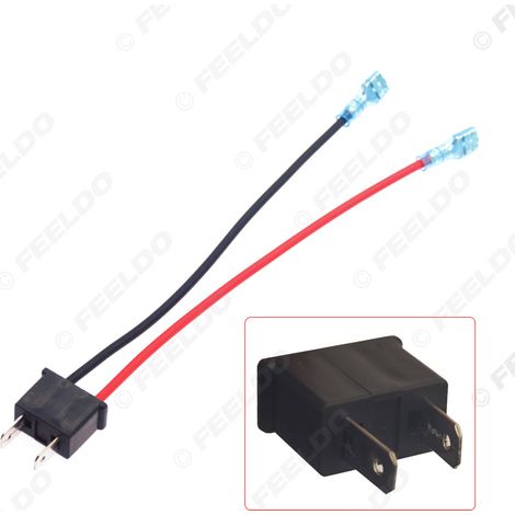 Câble adaptateur pour phare de voiture H7, fil à ressort H7-11, fil de support de lampe H7, fil de douille, fil de phare de voiture, connecteur en forme de balle.