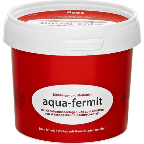 Schläfer 185900  Mastice Rosso Sigillante Elastico Aqua-Fermit, Ottima Tenuta, Stuco per Tubi di Scarico Acqua e Impianti Idraulici, Confezione da 500gr (1/5)