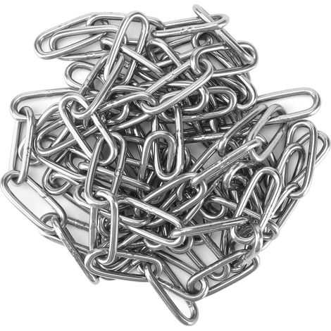 Lot de 2 Chaînes en Acier Inoxydable 304 de 2 m, Épaisseur 3mm (1/5)