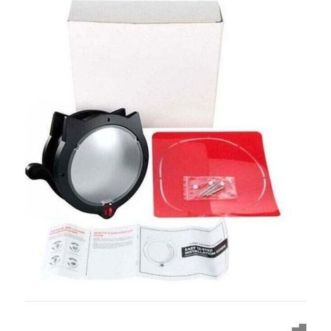Grande chatière pour porte coulissante intérieure/extérieure, pour chats et petits chiens jusqu'à 10 kg, 30x28 cm, durable Femeo (1/5)