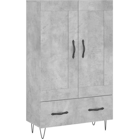 Credenza buffet cassettiera mobile contenitore organizer cucina soggiorno soggiorno alto 69,5 x 31 x 115 cm derivati del legno grigio 020034471