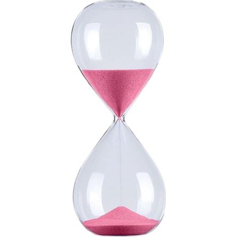 Sablier rond de 5/30/60 minutes - Ornement en verre - Outil de gestion du temps original (1/5)