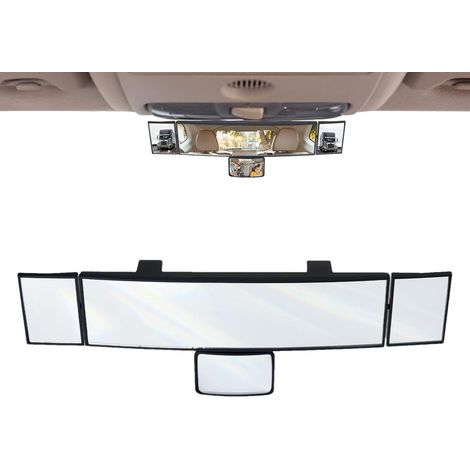 Rétroviseur Intérieur De Voiture Automobile - 45,7 Centimètres Prolongateur à Clip Grand Angle - Rétroviseur Anti-Éblouissement Pour Voiture,pour Usage Intérieur, Bateau, Automobile, (1/5)