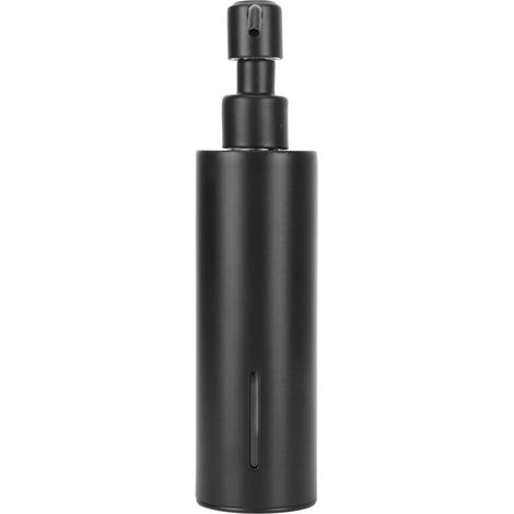 Distributeur de savon noir de 200 ml, récipient de comptoir pour lotion et shampoing, acier inoxydable 304