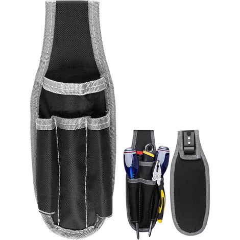 CCYKXA 1 Stück Mehrzweck-Werkzeuggürtel, professionelle kleine Gürteltasche, Elektrikertasche, Werkzeugtaschen-Organizer für Arbeiter für Techniker, Bauarbeiter, Wartungstechniker (1/5)
