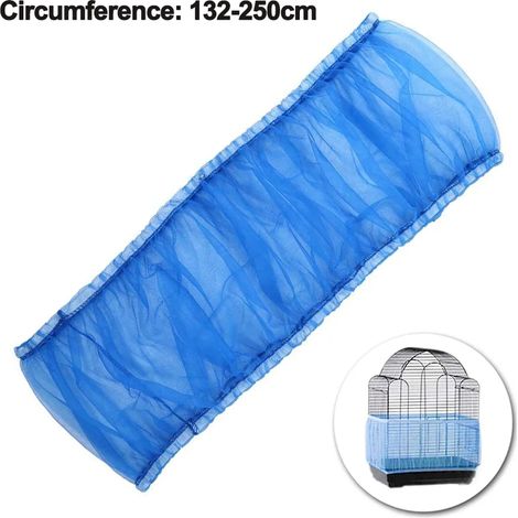 Housse de collecte de graines pour cage à oiseaux, maille élastique en nylon, 132-250 cm x 33 cm (1/5)