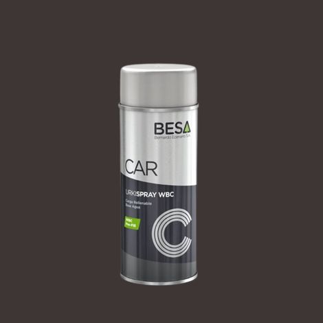 Bombe de peinture bi composant Brun Gris RAL 8019 Mat