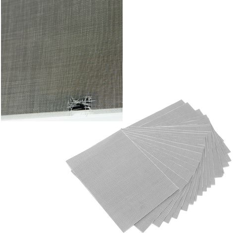 Ruban Adhésif Fibre de Verre Kit Réparation Moustiquaires Réparation Ecran Fenêtre Patch 20Pcs Multi Usage Porte Fenêtre Tente (1/5)