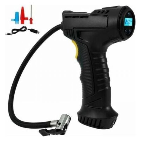 Portable Cordless Inflatable Tire Inflator 120W Air Compressor Tire Pump for Cars, Motorcycles, Bicycles with LED Digital Pressure Gauge 2000mAh for Car Motorcycle Bicycle (1/4)