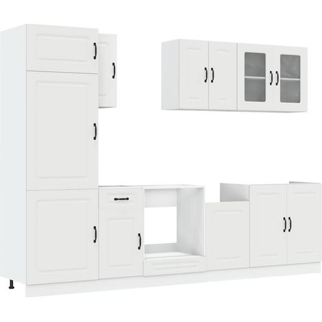 Set Mobili da Cucina 8 pz Kalmar Bianco Legno Multistrato vidaXL (1/5)