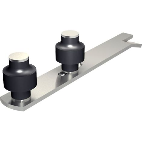 Guide réglable à sceller avec 2 olives zytel Ø45 mm pour porte jusqu'à 900 kg (1/2)