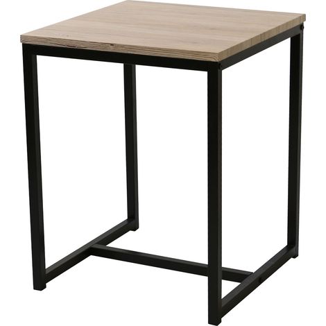 Table à café carrée design industriel DOCK
