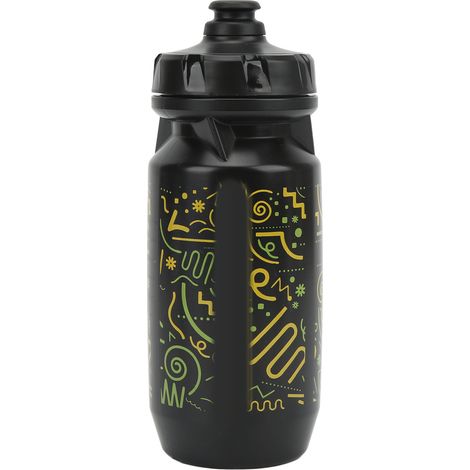 550 ml auslaufsichere Mountainbike-Trinkflasche, komprimierbare Trinkflasche für Radfahren, Wandern und Camping, Farbe: Schwarz. (1/5)