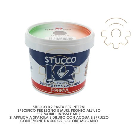K2 stuc couleur acajou 500 gr prA t A l&39emploi pour les murs en bois spatule brosse spray