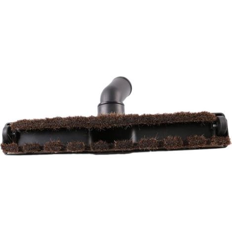 Brosse Aspirateur Brosse de Remplacement Aspirateur Brosse Collecteur de Poussière Tête de Brosse CRIN de Cheval roulettes Orientables Rotation Facile, Noir, Dia 32mm (1/5)