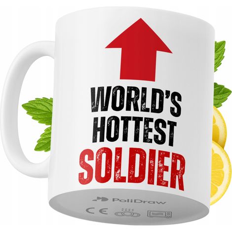 Tazza per un soldato, divertente e umoristica, per caffè e tè, con grafica e testo divertenti. Tazza ideale per compleanni, onomastici e festività. Tazza premium per occasioni speciali, per casa, uffi